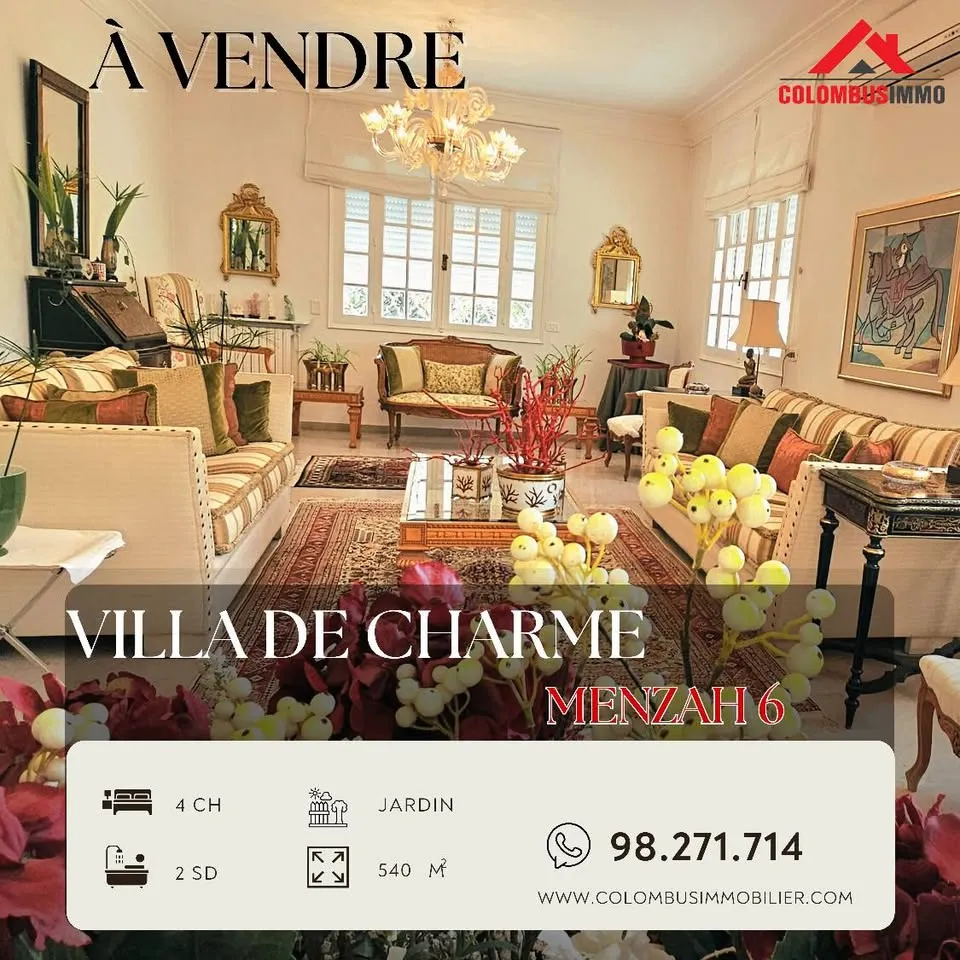 Villa de charme à Menzah6