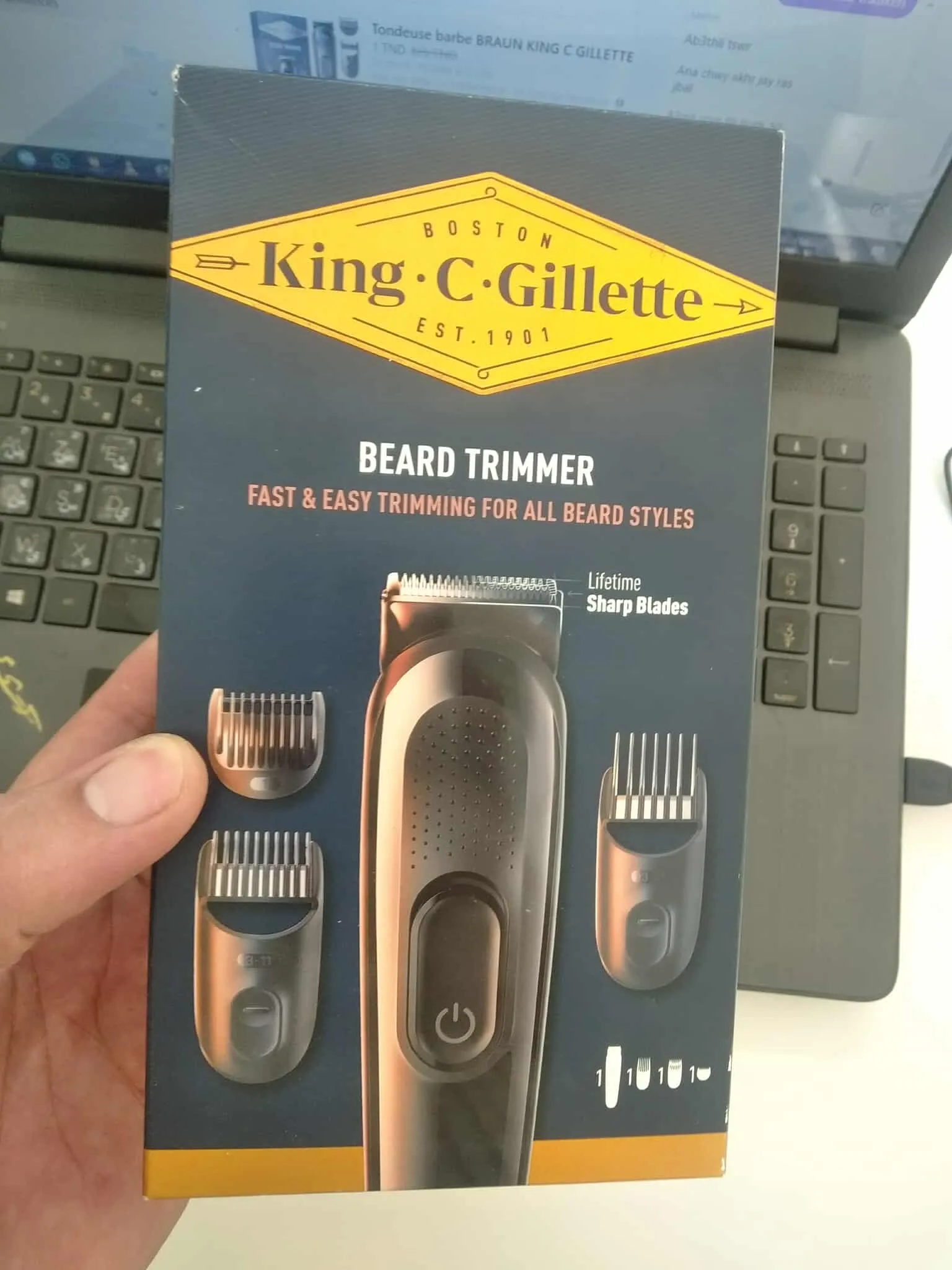 Tondeuse barbe BRAUN KING C GILLETTE 3 sabots Originale Neuve