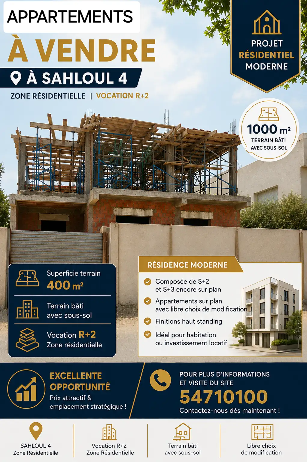 À vendre à Sahloul 4