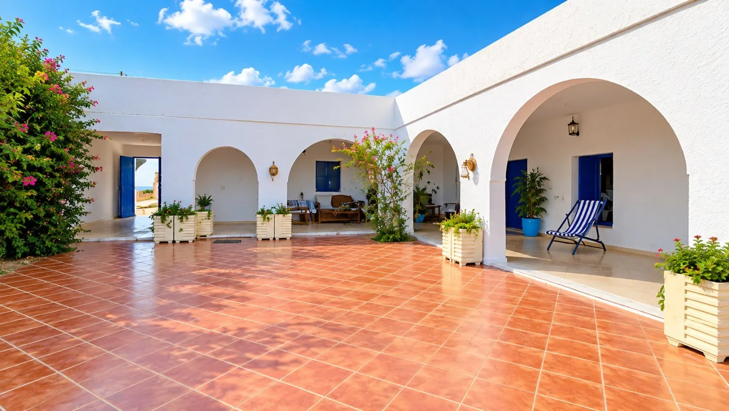 Une maison Style Arabe Rénovée - Vue sur mer