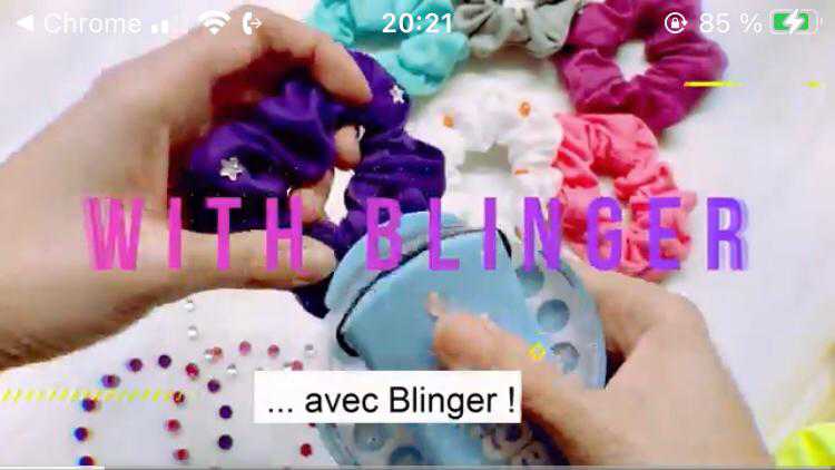 Bling Bling Hair Bedazzler Kit avec 180 strass / diamants + machine à cheveux en diamant