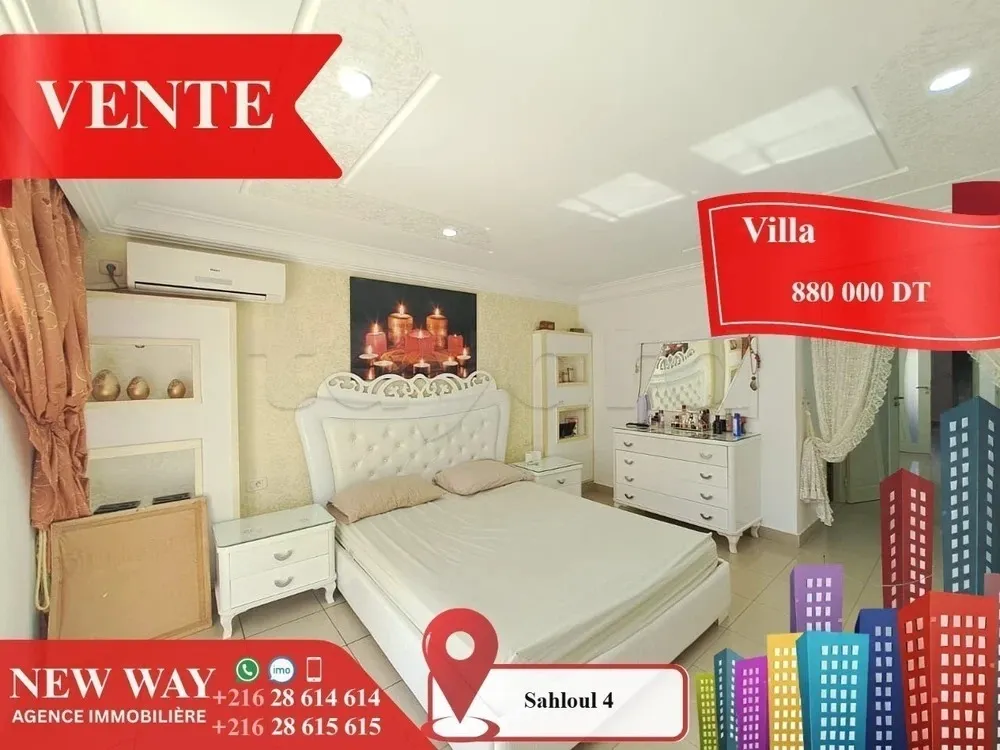 Villa à Sahloul 4 dans un quartier calme et Résidentiel