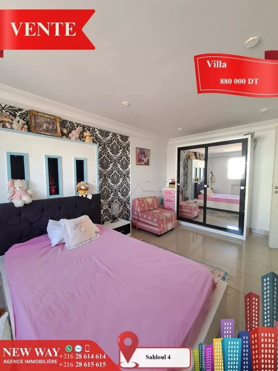 Villa à Sahloul 4 dans un quartier calme et Résidentiel