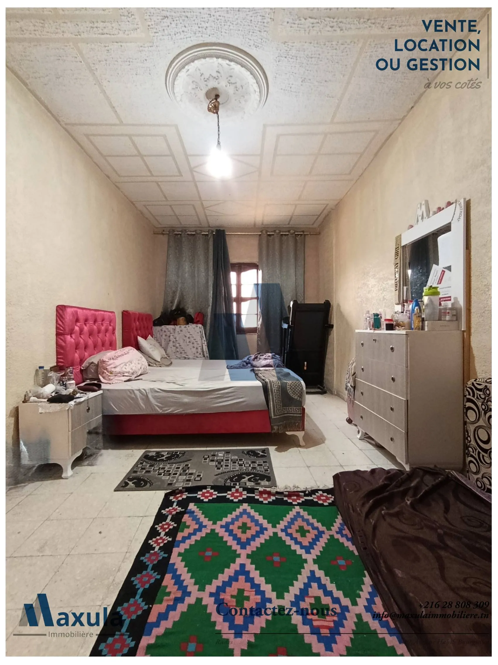 À VENDRE MAISON D’ANGLE S+5 À RADES MALLEHA