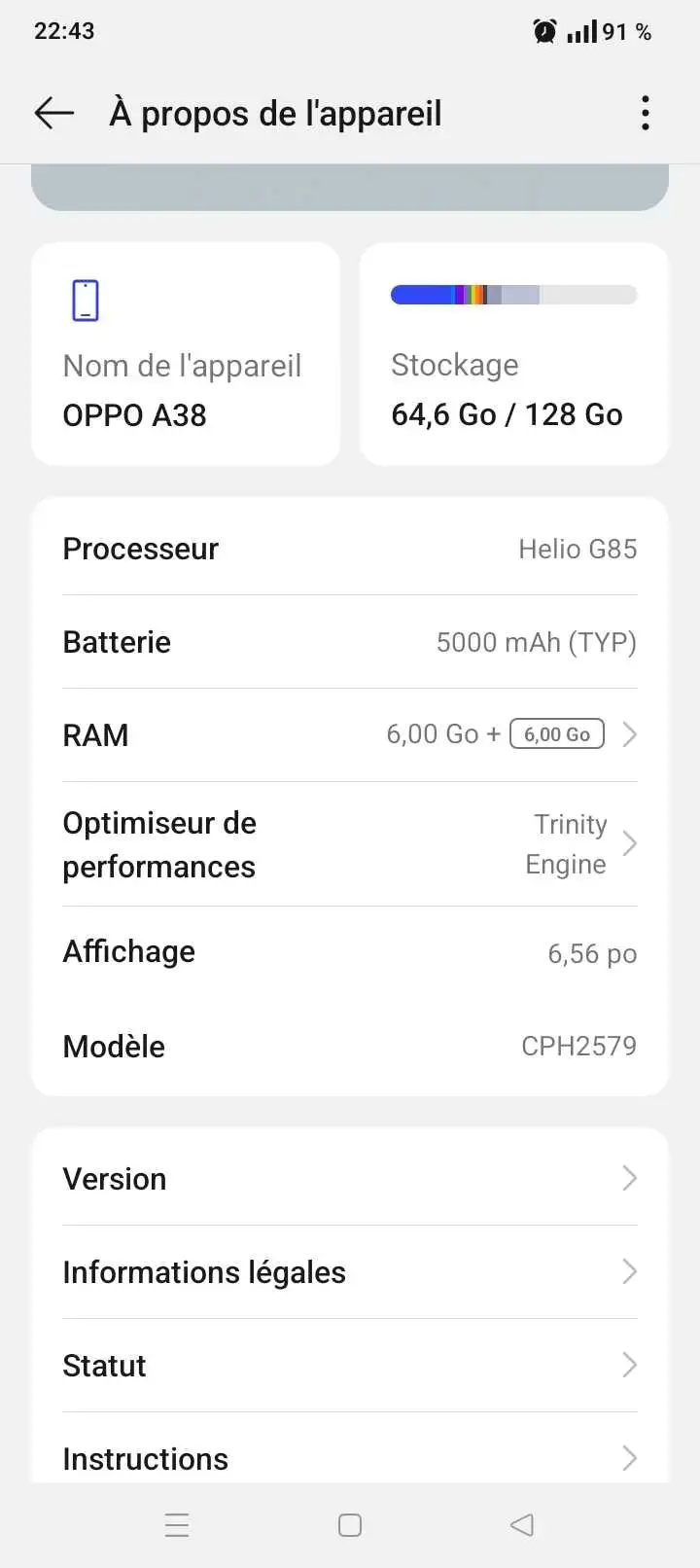 oppo a38
