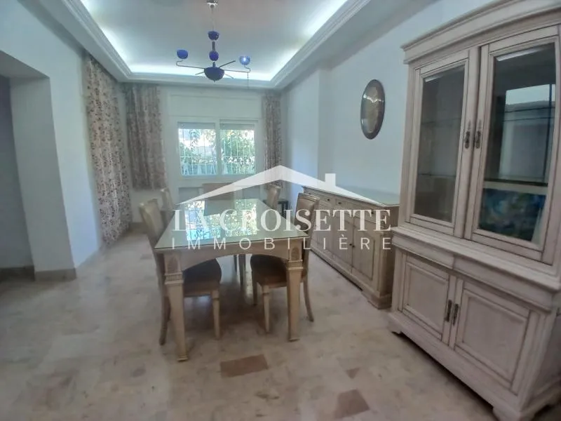 Rez-de-chaussée de villa s3 meublé à Carthage MRCL0341