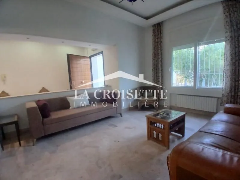 Rez-de-chaussée de villa s3 meublé à Carthage MRCL0341