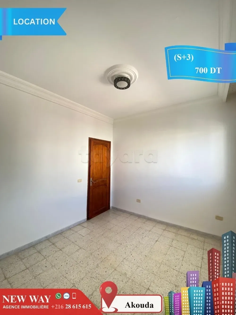 Etage de villa (S+3) à Akouda Proche de Toutes Commodités