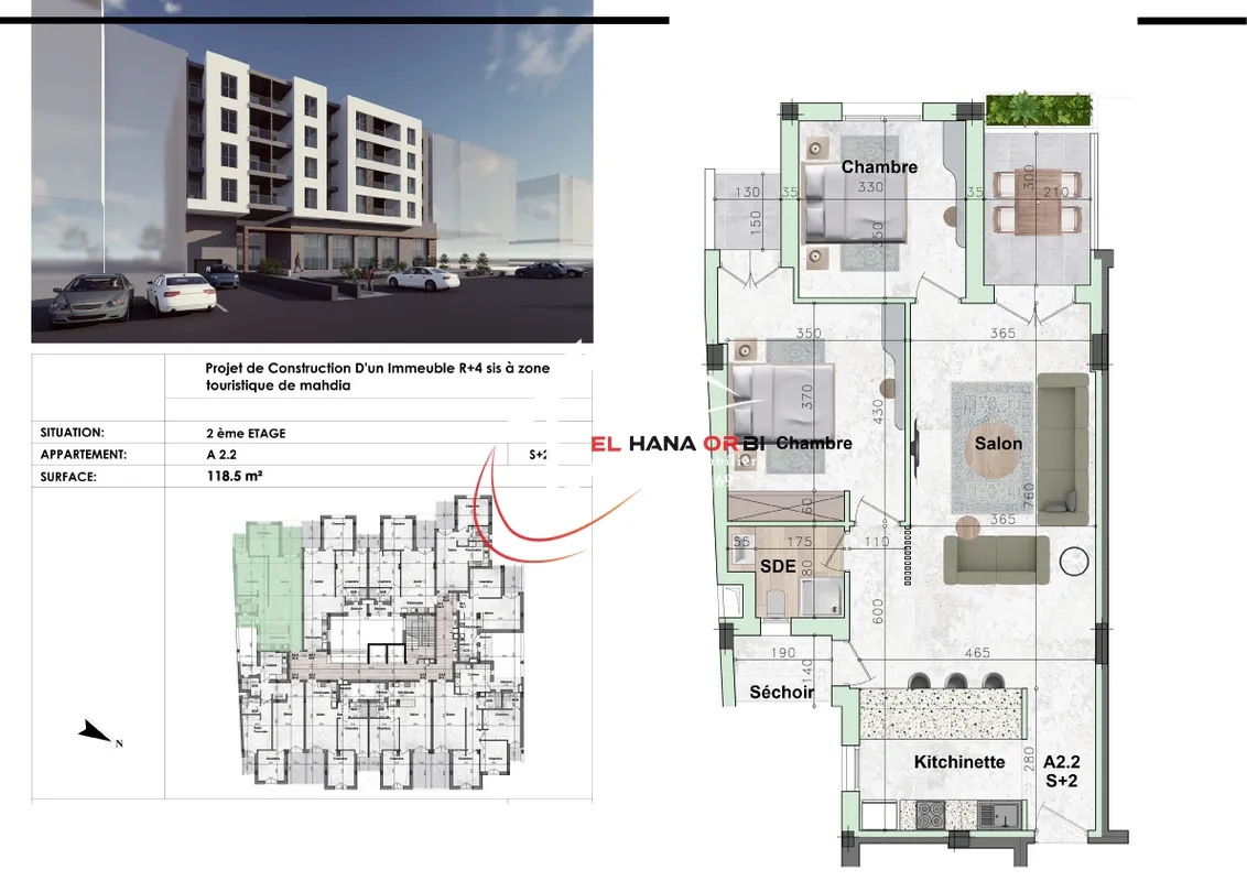 Bien à vendre s+2 avec piscine directement promoteur à Mahdia