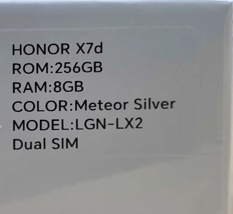 Honor X7D 8G 256GB