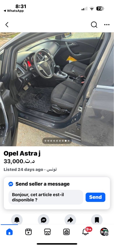 VEND OPEL CORSA TURBO BOITE AUTO