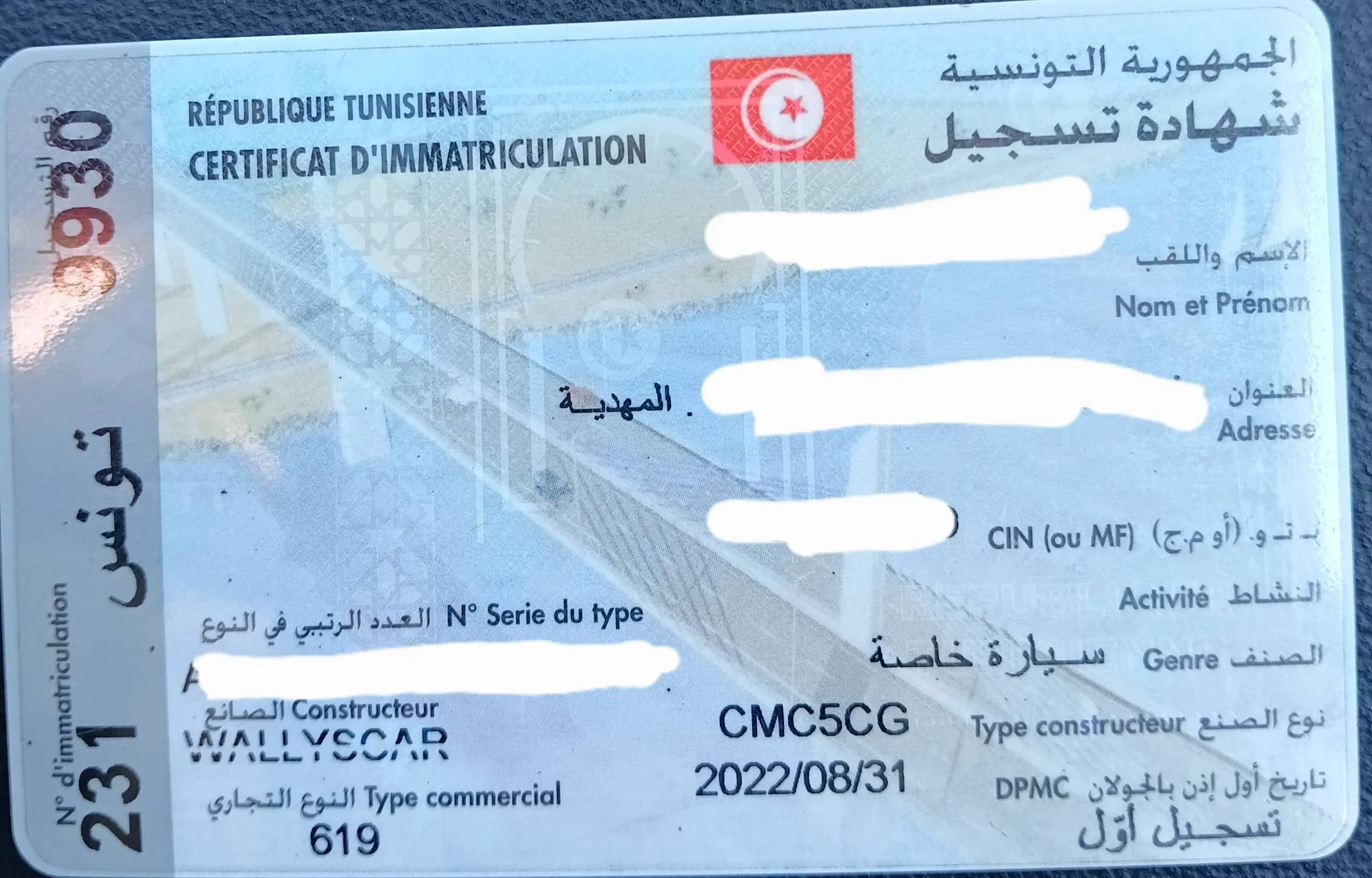  Wallys Car 619 année 2022