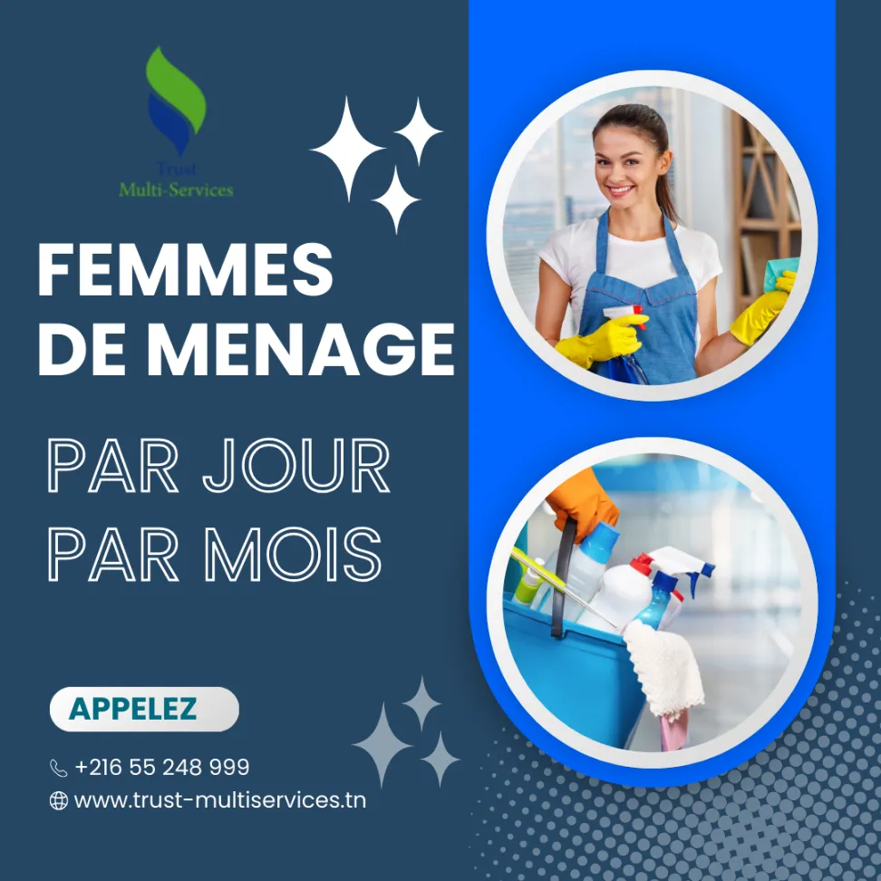 FEMMEB DE MENAGE PAR JOUR A LA NOUVELLE ARIANA