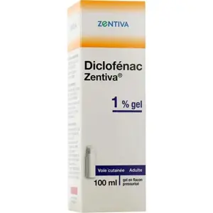 Diclofénac Zentiva 1% Gel – 100 ml Tunisie 