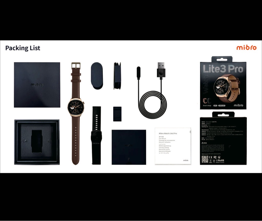 Mibro Lite 3 Pro Samrt Watch Cachetè 3 Couleurs Tunis en Promotion