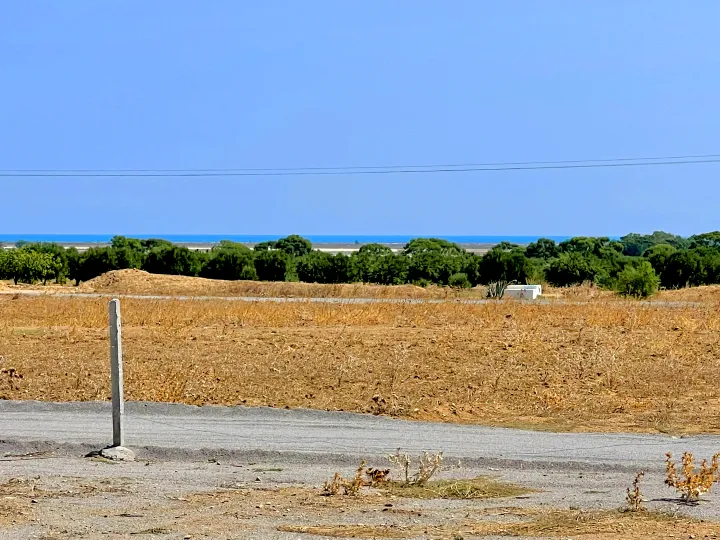 terrain vue sur mer près de Hammamet