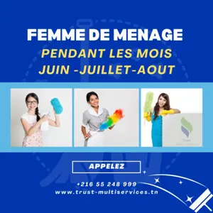 femme de ménage par jour en tunis 