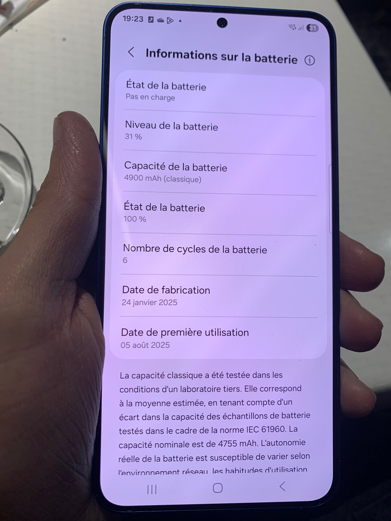 Telephone Samsung galaxy 25 plus