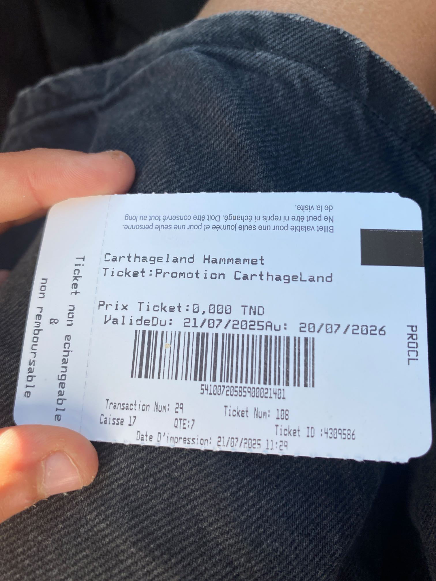 Ticket carthageland