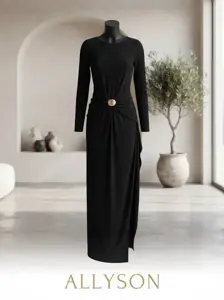 Robe longue noire femme taille M – État neuf