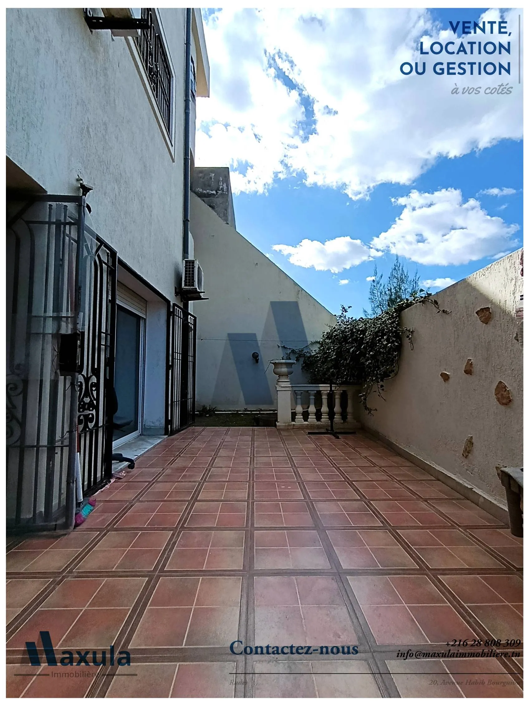 À VENDRE SPACIEUX DUPLEX S+4 À RADES MELIANE 2