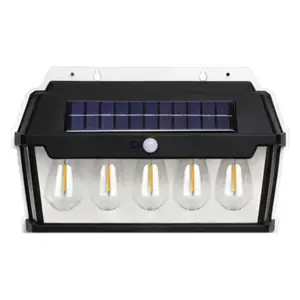LAMPE MURALE SOLAIRE À 5 LAMPES LED AVEC CAPTEUR