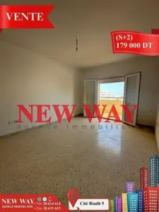 Appartement (S+2) à Cité Riadh 5