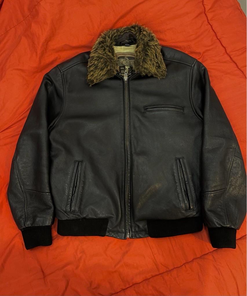 Veste cuir aviators
