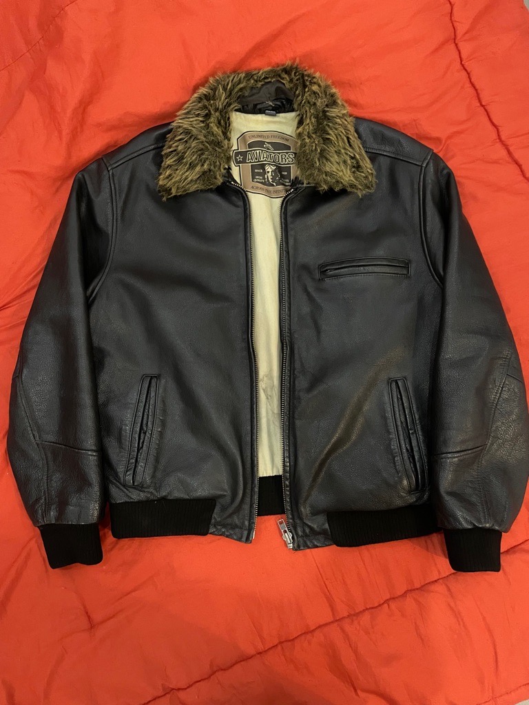 Veste cuir aviators