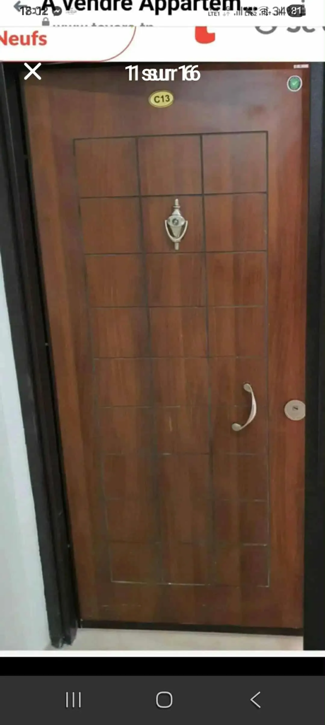 Appartement à vendre 