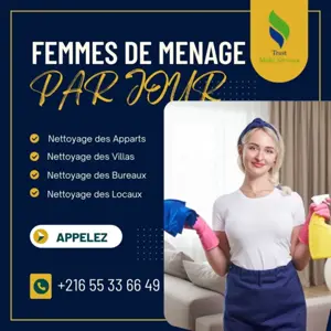 femme de ménage par jour en tunis