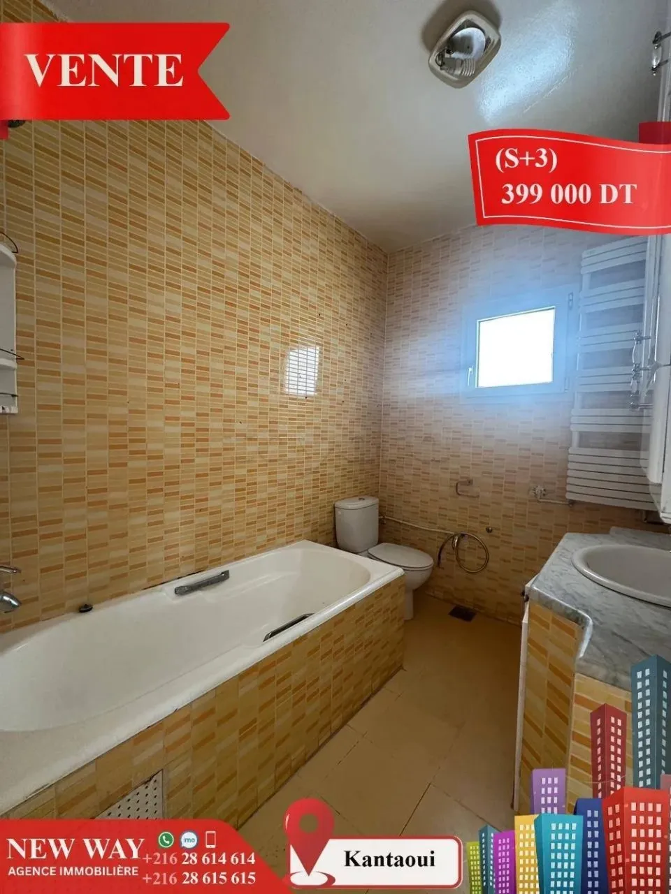 (S+3) à Kantaoui avec Place de Parking