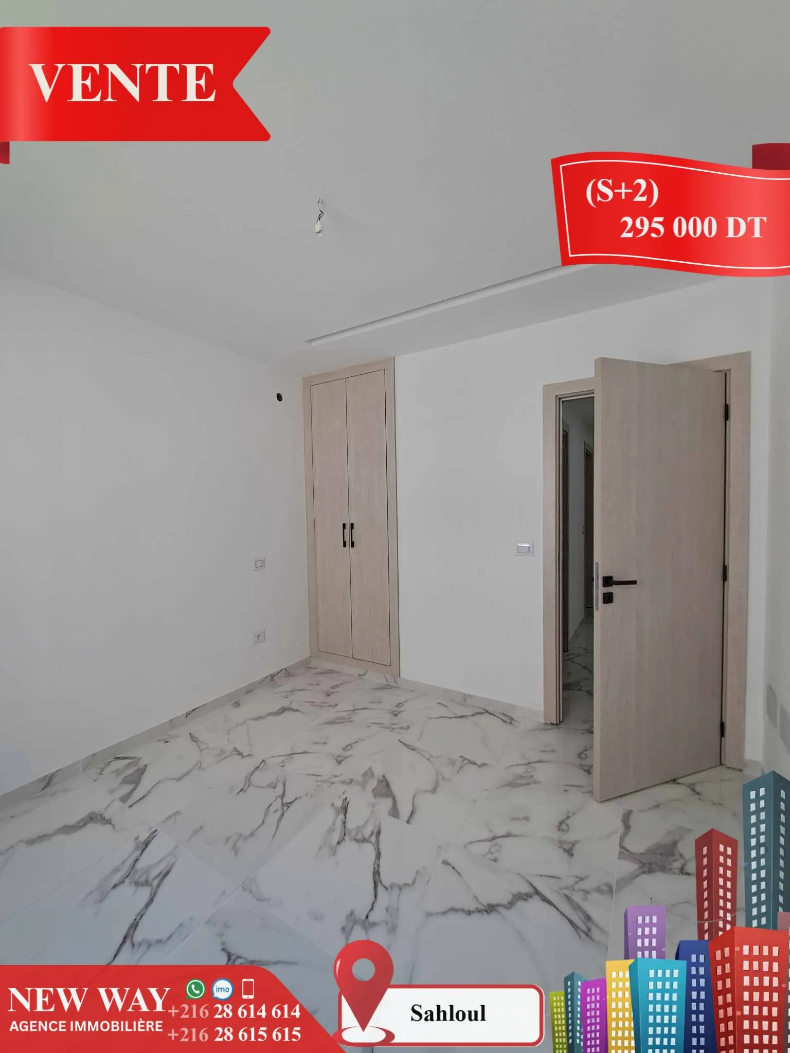 Appartement (S+2) à Sahloul 4