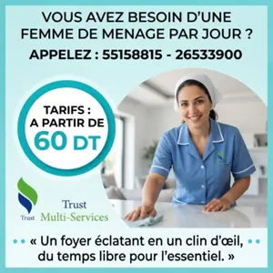 FEMME DE MENAGE PAR JOUR A KANTAOUI