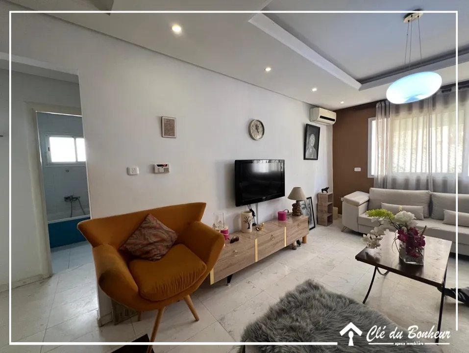 Appartement S+2 au RDC à Ain Zaghouen Nord 