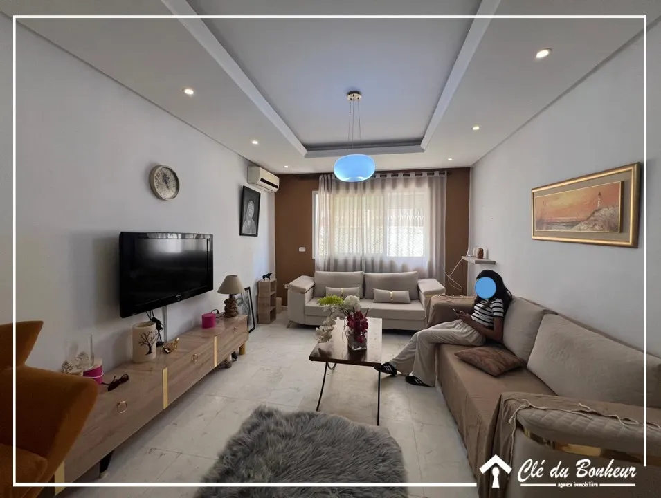 Appartement S+2 au RDC à Ain Zaghouen Nord 