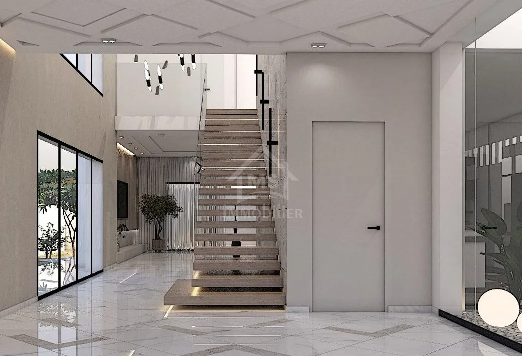 A vendre, villa sur plan S+5 à Yasmine Hammamet 51355351