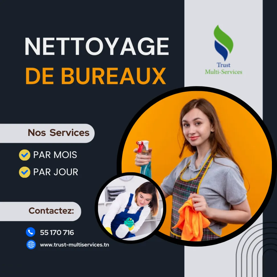 FEMME DE MENAGE POUR BUREAUX PAR JOUR A