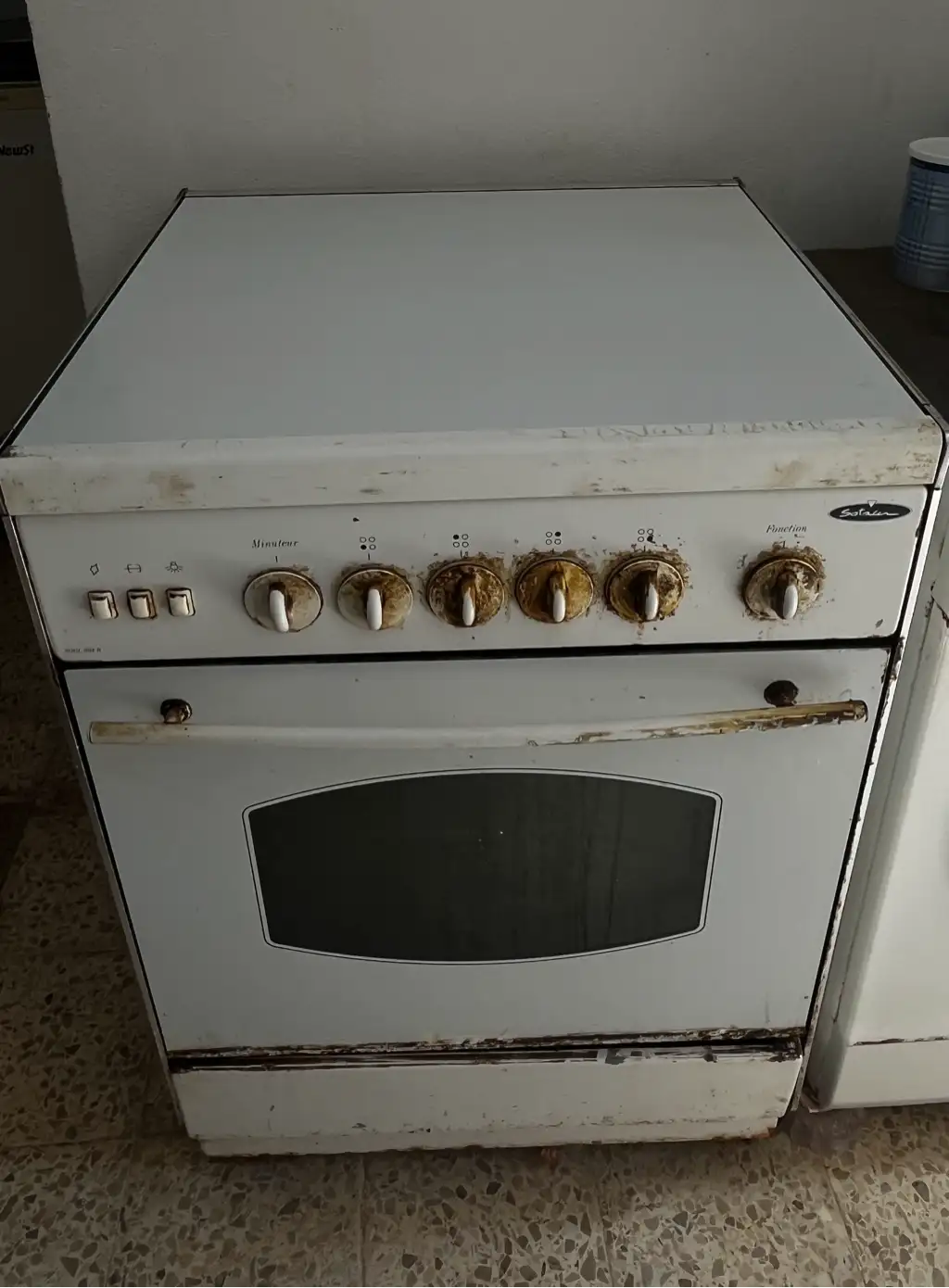 Cuisinière à gaz Satin 4 feux avec four
