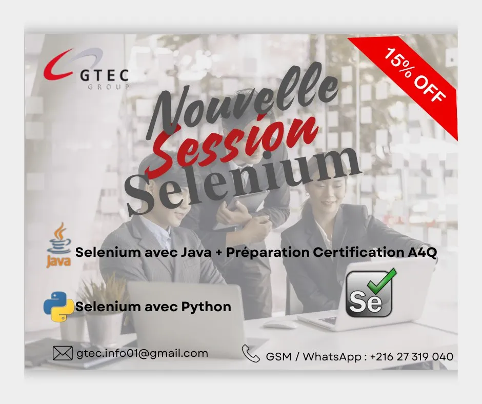 Formation Selenium Python / JAVA A4Q