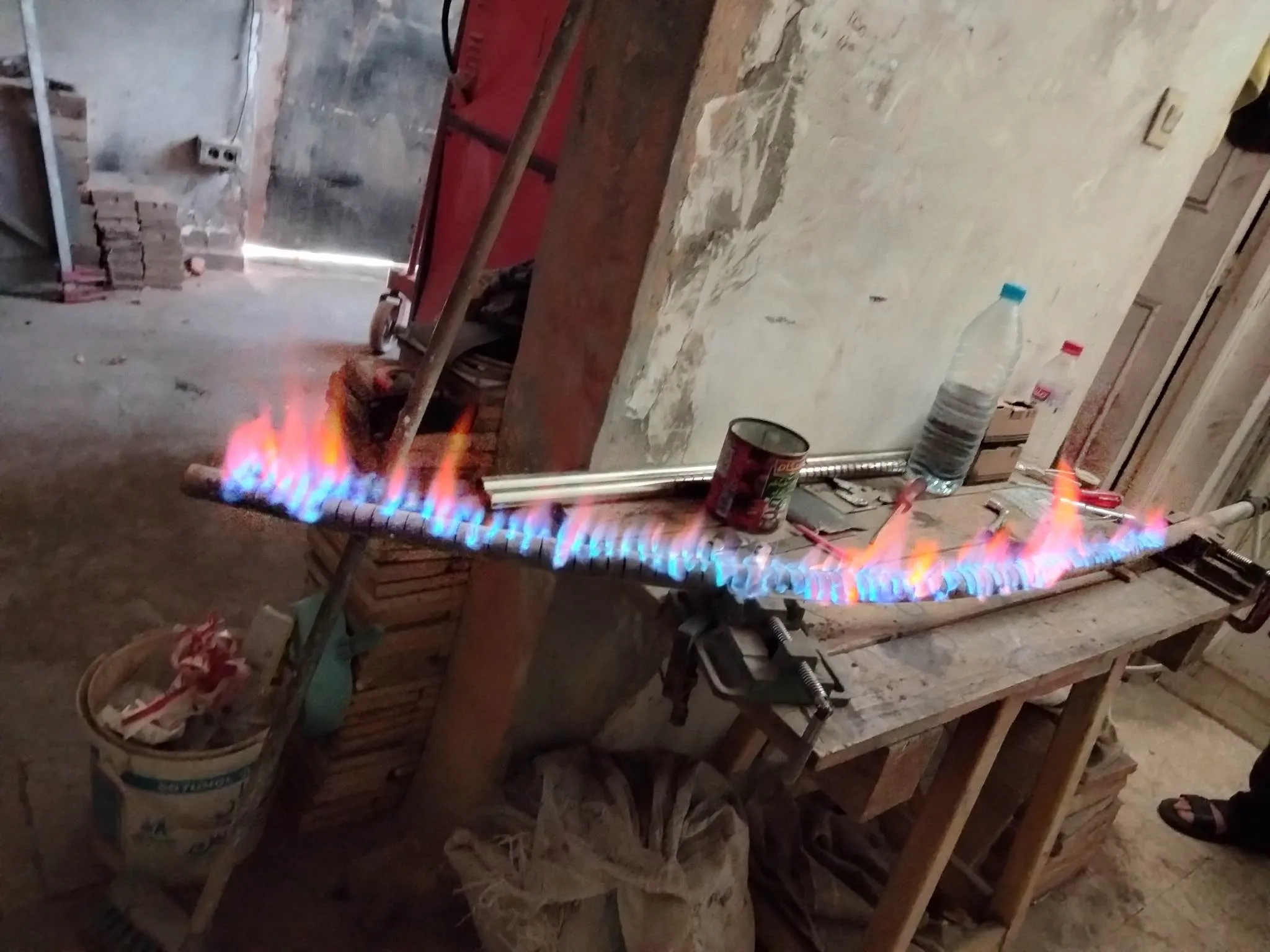 Fabrication de btous genres de rampes a gaz en inox