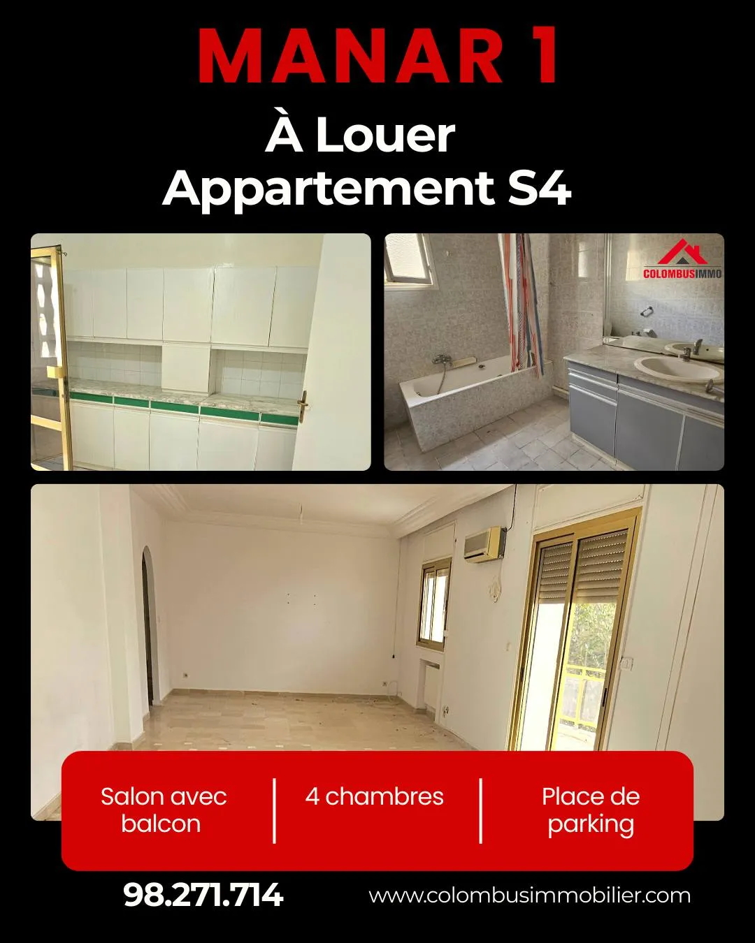 Grand appartement à Manar1