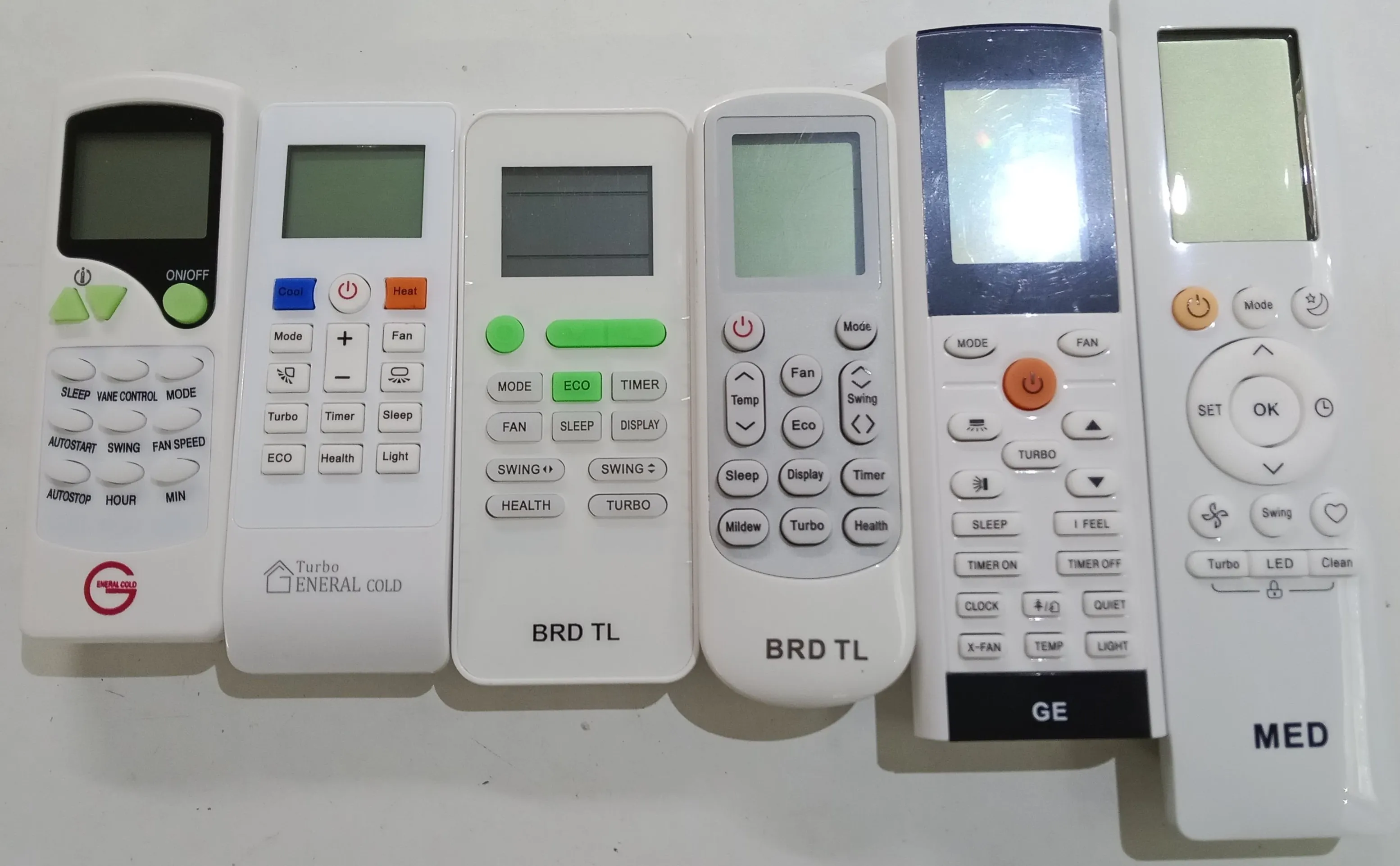 Télécommande : Général , Gree , Condor , TCL , Média , Iris ..........