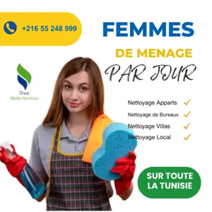 femme de ménage par jour a tunis 