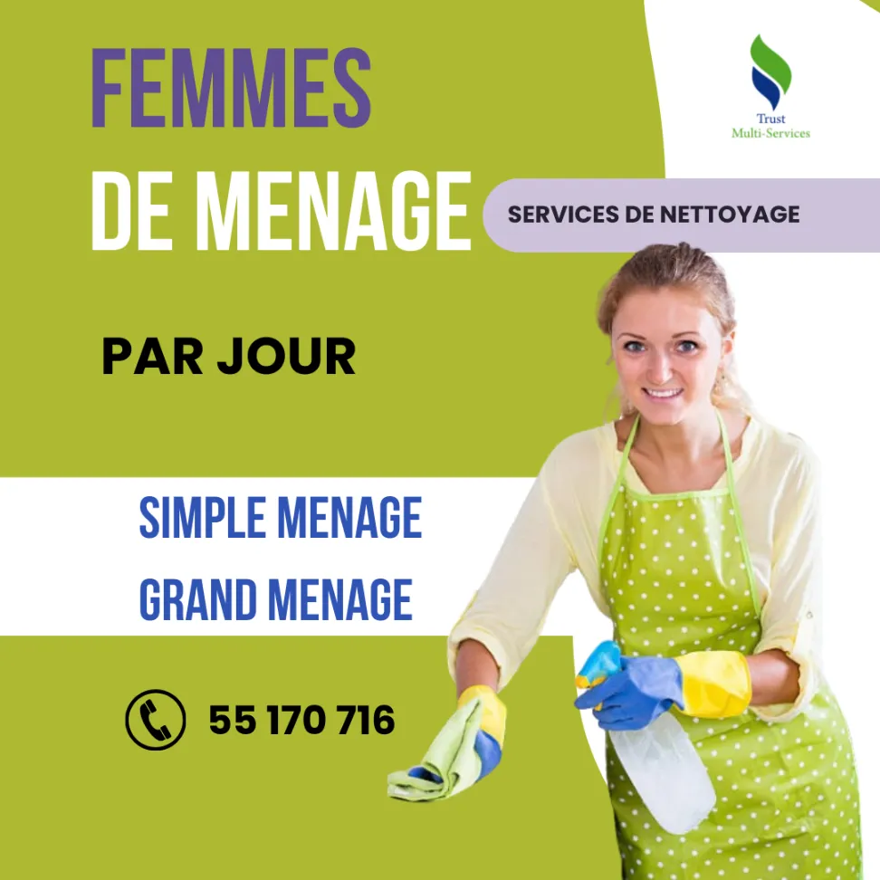 UNE FEMME DE MENAGE PAR JOUR A LAFAYETTE