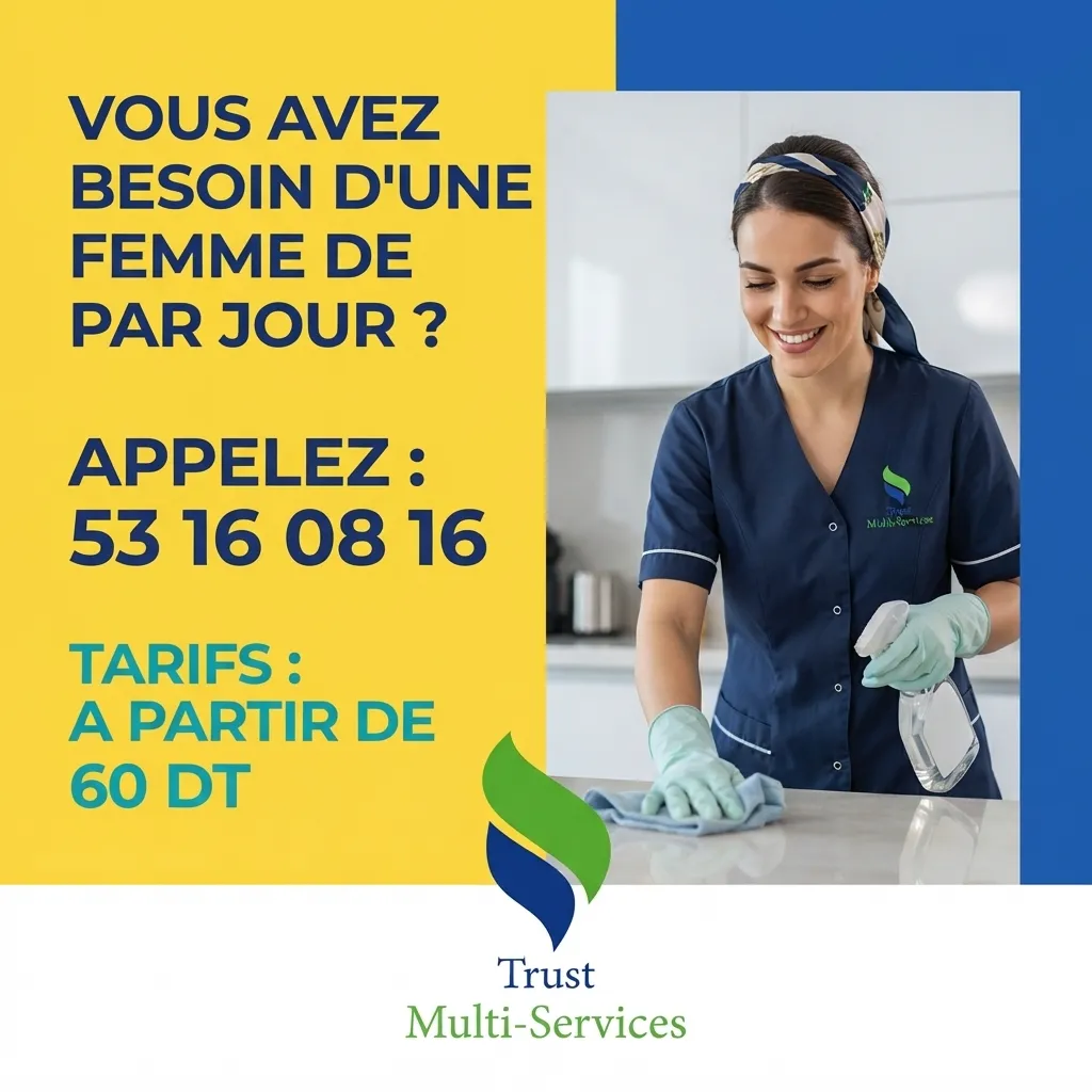 femme de menage par jour a mnihla