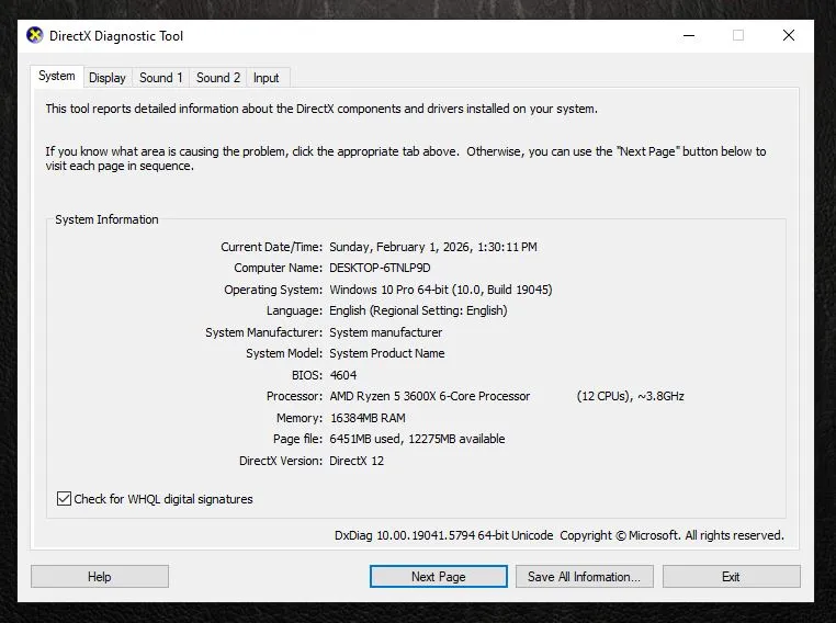 Ryzen 5 3600X 16Go GTX 1080 8Go SSD 480Go HDD 2To