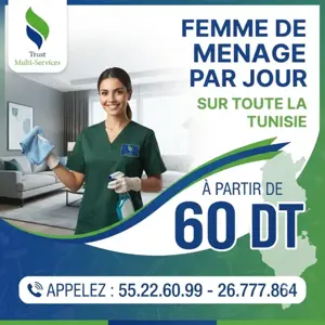 DES FEMMES DE MENAGE PAR JOUR A CITE  ENNASER 1