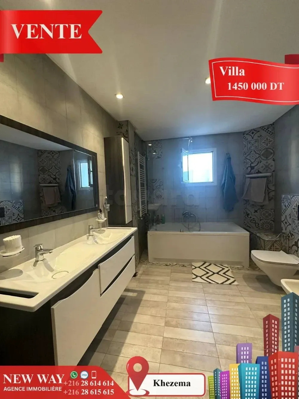 Villa à Khezema ouest , dans un quartier résidentiel