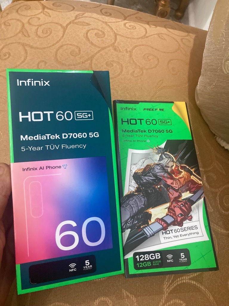 infinix hot 60 5g neuf ram 6g stockage 128g